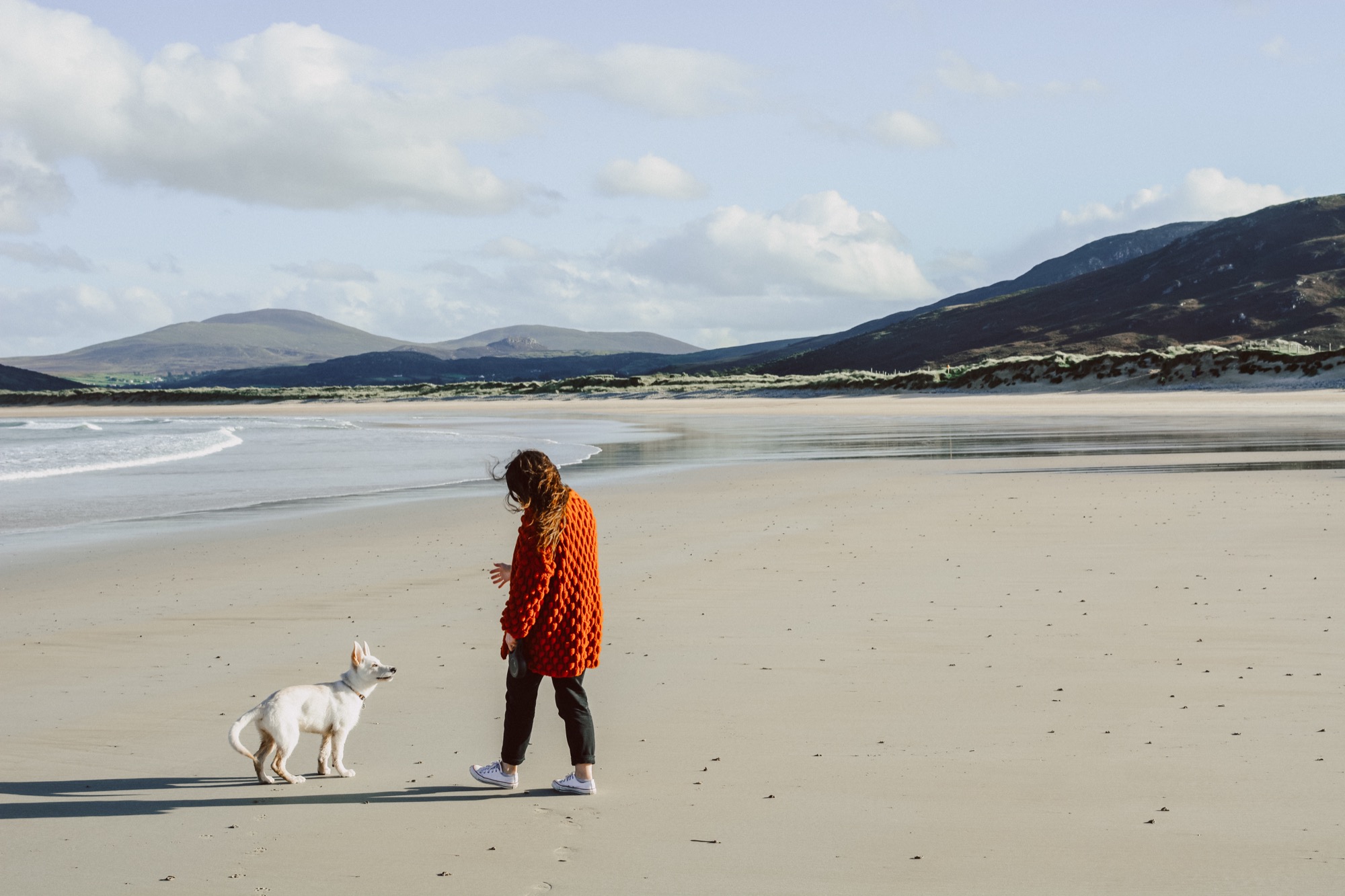 Roisin outdoors with family